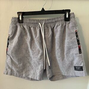 Wowie Gray Shorts with drawstring Waistband-stylish for summer
